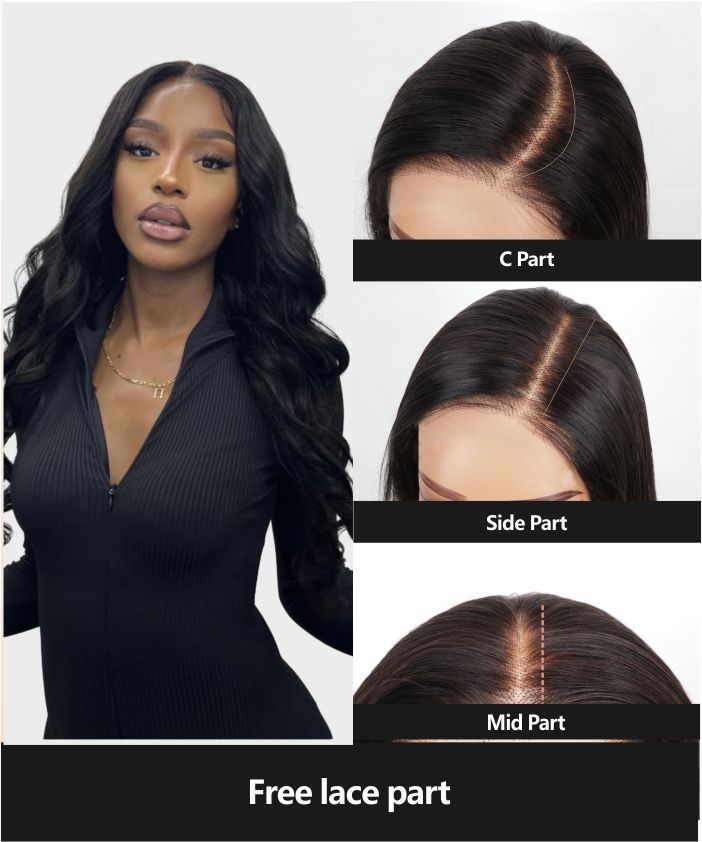 Glamvivi 28" Pre Bleached Glueless 100% Virgin Human Hair HD Lace Straight Wear-to-Go Wig (for US Market Only)