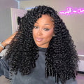 Salon-Defined Burmese Curly Wear Go Half Wig Natural Blend 3-In-1 Human Hair Half Wig