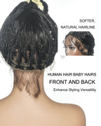 Michelle - 26" 100% Virgin Human Hair HD Full Lace Bora Bora Loose Body Wave Boho Box Braided Wig