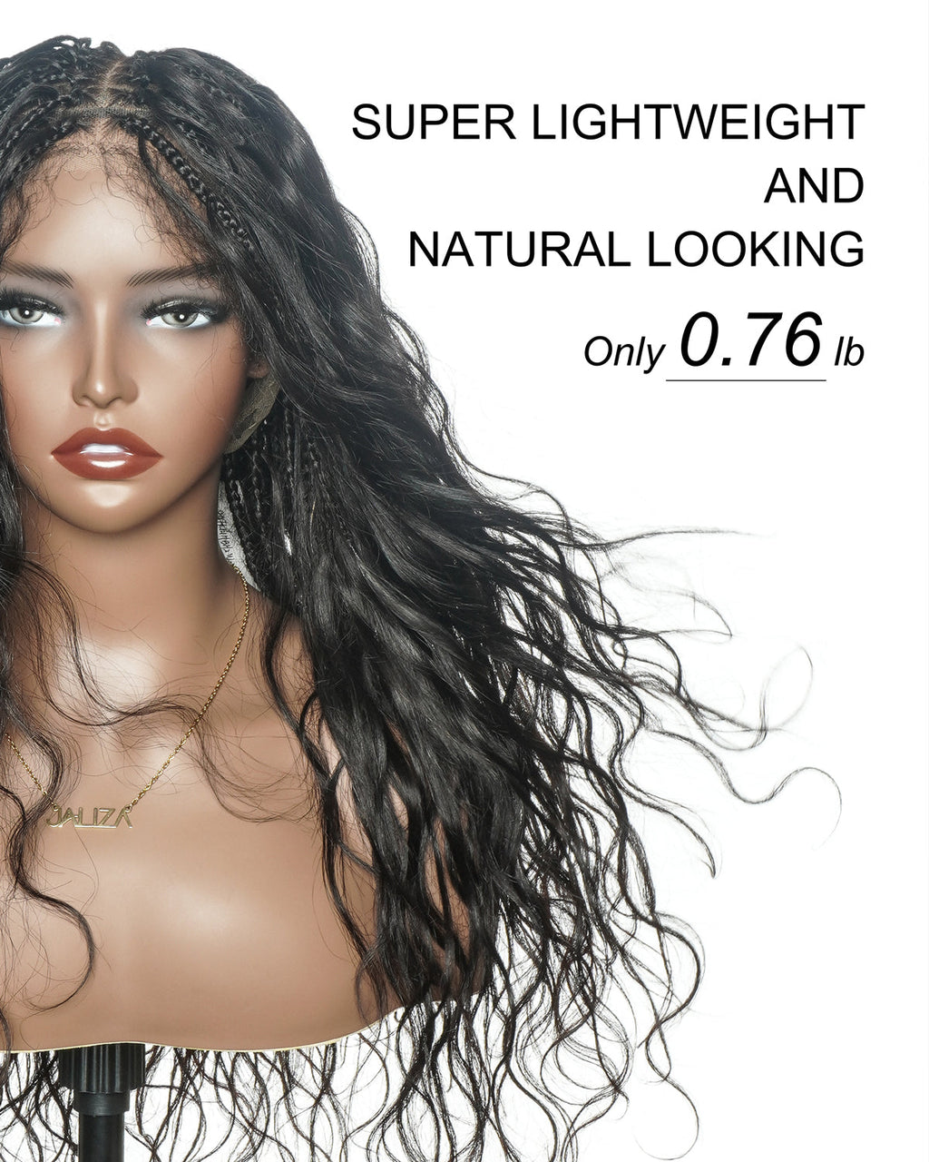 Michelle - 26" 100% Virgin Human Hair HD Full Lace Bora Bora Loose Body Wave Boho Box Braided Wig