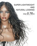 Michelle - 26" 100% Virgin Human Hair HD Full Lace Bora Bora Loose Body Wave Boho Box Braided Wig