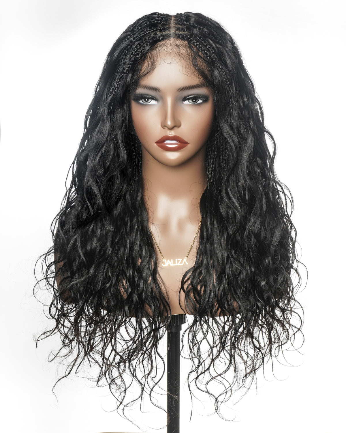 Michelle - 26" 100% Virgin Human Hair HD Full Lace Bora Bora Loose Body Wave Boho Box Braided Wig