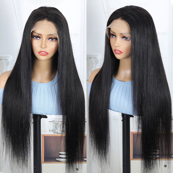 Made of 100% Unprocessed Brazilian Human Virgin Hair Straight Wig 13x4 13x6 Virgin Human Hair Lace Front Wigs Preplucked HD Wigs