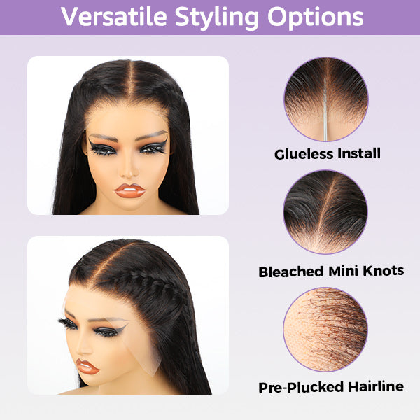 Block Wig Kinky Curly Bleached Knots Wig With Optional Replaceable Zip Lace Tops