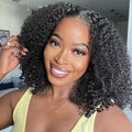 Wear Go Glueless Wigs Kinky Curly Pre Cut 7x5 HD Lace Closure Short Bob 100% Glueless Wig