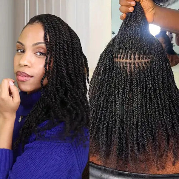 Afro Curly Bulk Human Hair Knotless Human Braiding Hair No Weft 1/3/5 Packs