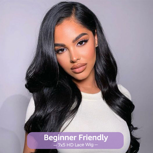 Block Wig Body Wave Bleached Knots Wig With Optional Replaceable Zip Lace Tops