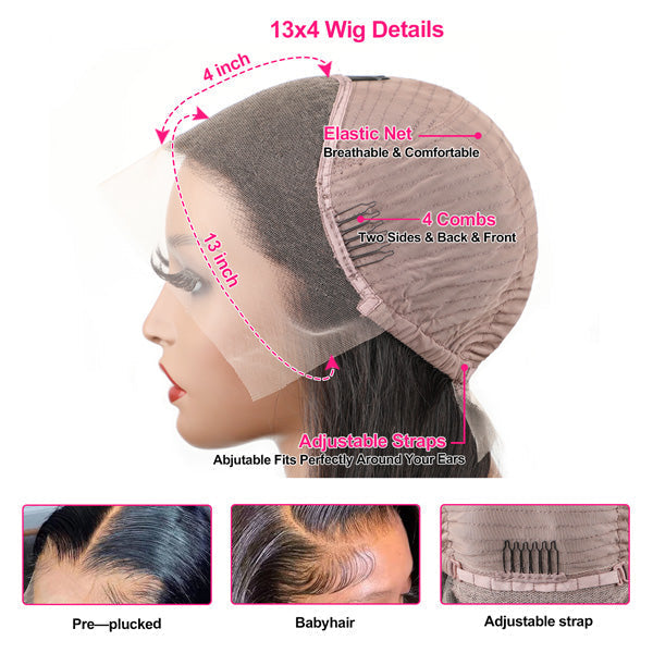 CLEARANCE | Kinky Curly 13x4 13x6 Lace Frontal Wig Pre-plucked Short Bob Wig