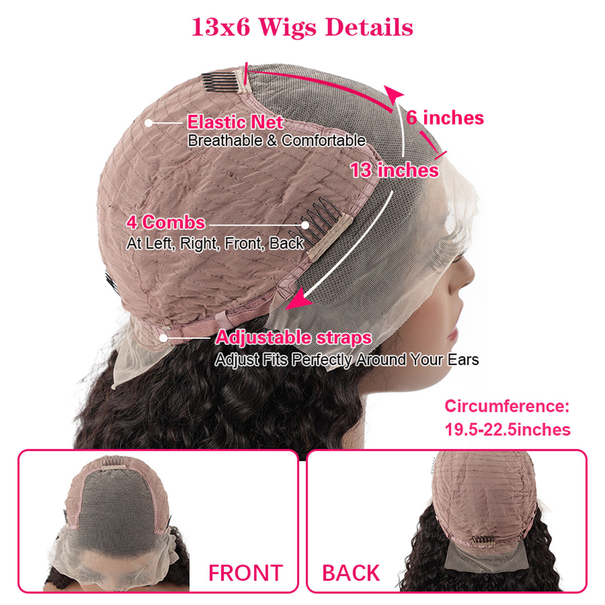 Short Bob Wigs Kinky Curly Human Hair 13x4 13x6 4x4 HD Lace Front Wigs Pre Plucked with Baby Hair Natural Black