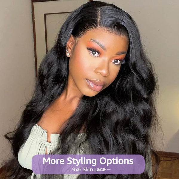 Block Wig Body Wave Bleached Knots Wig With Optional Replaceable Zip Lace Tops