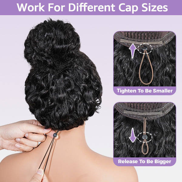 Kinky Curly Wear Go Wigs 7x5 HD Lace Pre Cut Lace Closure 100% Glueless Wigs