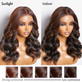 Peekaboo Bronze Brown Loose Body Wave Glueless 5x5 Closure HD Lace Wig