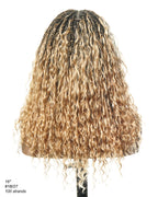 Kiki - 16" Pre Bleached HD Full Lace Human Hair Curls HD Full Lace Knotless Boho Box Braided Wig