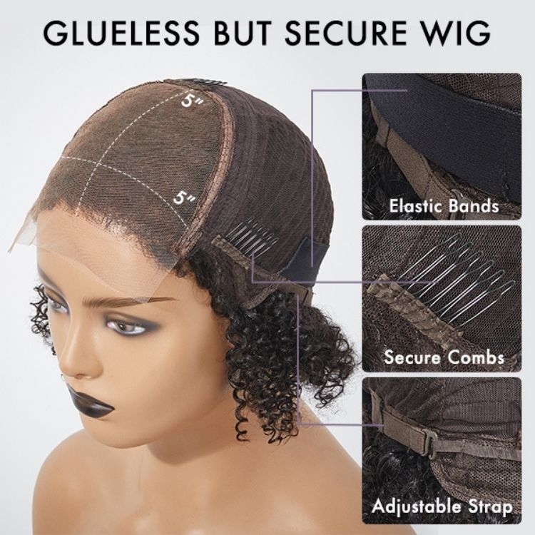 Brown Blonde Combo Highlight Loose Wave Glueless 5x5 Closure HD Lace Wig