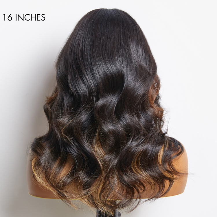 Combo Highlight Loose Wave Glueless 5x5 Closure HD Lace Wig