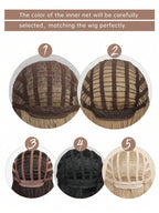 13x6 Glueless Wig Straight With Drawstring Natural Black Human Hair Wig Long Curly Wigs With Bangs Black Wavy Wigs