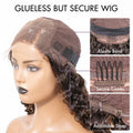 Natural Black Funmi Curly Glueless 5x5 Closure Lace Wig  | Large & Small Cap Size - US Only
