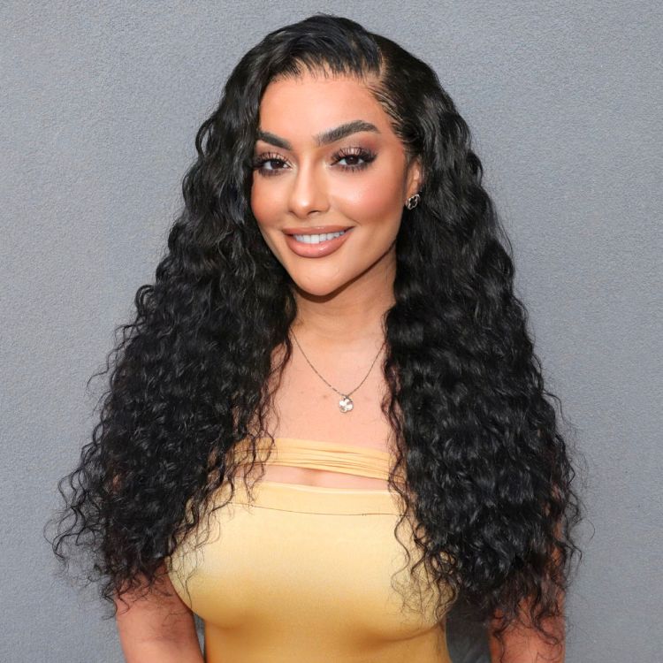 Natural Black Funmi Curly Glueless 5x5 Closure Lace Wig  | Large & Small Cap Size - US Only