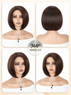 1 Sec Install Elegant Boss Vibe Short Pixie Cut Natural Black Ombre Brown Glueless Minimalist Hd Lace Wig Pre Cut Lace