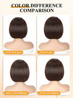1 Sec Install Elegant Boss Vibe Short Pixie Cut Natural Black Ombre Brown Glueless Minimalist Hd Lace Wig Pre Cut Lace