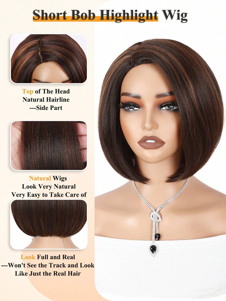 1 Sec Install Elegant Boss Vibe Short Pixie Cut Natural Black Ombre Brown Glueless Minimalist Hd Lace Wig Pre Cut Lace