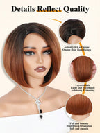 1 Sec Install Elegant Boss Vibe Short Pixie Cut Natural Black Ombre Brown Glueless Minimalist Hd Lace Wig Pre Cut Lace
