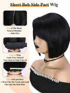 1 Sec Install Elegant Boss Vibe Short Pixie Cut Natural Black Ombre Brown Glueless Minimalist Hd Lace Wig Pre Cut Lace