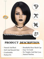 1 Sec Install Elegant Boss Vibe Short Pixie Cut Natural Black Ombre Brown Glueless Minimalist Hd Lace Wig Pre Cut Lace
