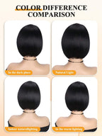 1 Sec Install Elegant Boss Vibe Short Pixie Cut Natural Black Ombre Brown Glueless Minimalist Hd Lace Wig Pre Cut Lace