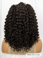 Black Curly 180 Density Synthetic Lace Front Wig Straight Back Cornrow Braided Wig With Baby Hair 13x4 Lace Front Wig