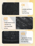 1 Sec Install Elegant Boss Vibe Short Pixie Cut Natural Black Ombre Brown Glueless Minimalist Hd Lace Wig Pre Cut Lace