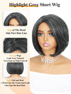 1 Sec Install Elegant Boss Vibe Short Pixie Cut Natural Black Ombre Brown Glueless Minimalist Hd Lace Wig Pre Cut Lace