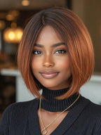 1 Sec Install Elegant Boss Vibe Short Pixie Cut Natural Black Ombre Brown Glueless Minimalist Hd Lace Wig Pre Cut Lace