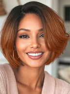 1 Sec Install Elegant Boss Vibe Short Pixie Cut Natural Black Ombre Brown Glueless Minimalist Hd Lace Wig Pre Cut Lace