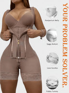 Fajas Body Shaper Tummy Control Body Shaper Zipper Closure