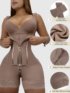 Fajas Body Shaper Tummy Control Body Shaper Zipper Closure