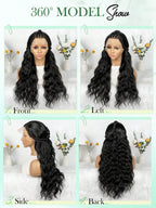 13"X4" Lace Front Braided Wig Unique Sewer Style Braided Wave Hair Wig Versatile Styling Ideal