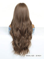 Ombre Blonde Wig Long Curly Wig With Bangs Glueless Minimalist Hd Lace Wig Pre Cut Lace