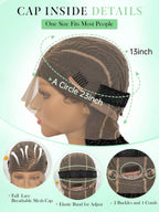 HD Full Lace Women's Fashion Braid Wig Hand-Woven Trench Forehead Tilted Design Medium And Long Tail Curls