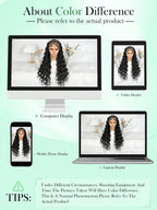 13x6 Lace Front Braided Wig Messy Braid Wig With Water Wave Hair Texture Versatile Styling