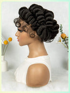 200% Density Transparent Full Lace Bantu Braided Wig With Knotless Braiding Natural Look