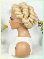 200% Density Transparent Full Lace Bantu Braided Wig With Knotless Braiding Natural Look