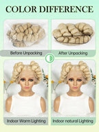 200% Density Transparent Full Lace Bantu Braided Wig With Knotless Braiding Natural Look