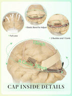 200% Density Transparent Full Lace Bantu Braided Wig With Knotless Braiding Natural Look