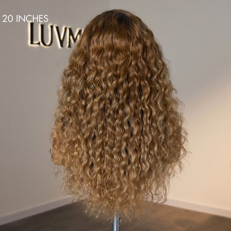 Sun-kissed Ombre Blonde Water Wave Glueless 13x4 Frontal Lace Wig