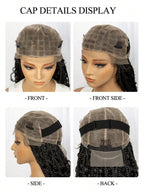 32 Inch Bohemian Box Braids Wig Cornrow Braided Wig Lace Front Goddess Braids Wig Crochet Braided Wig