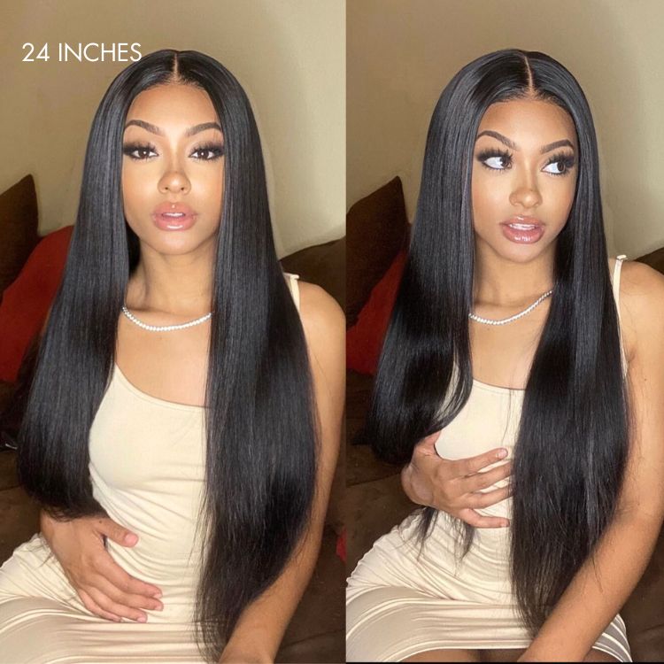 Silky Straight Glueless 5x5 Closure HD Lace Long Wig