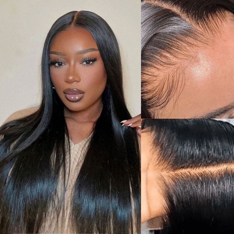 Silky Straight Glueless 5x5 Closure HD Lace Long Wig