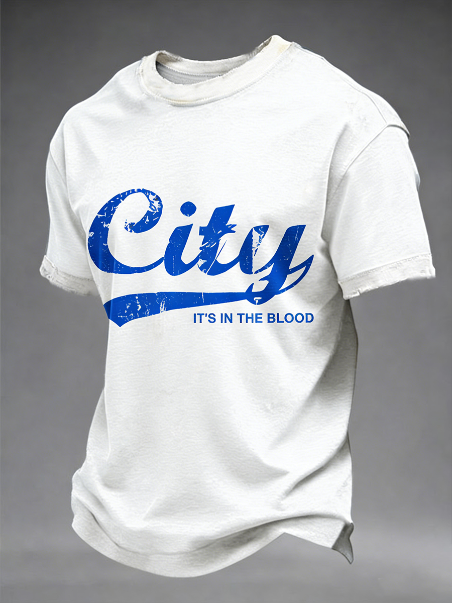 Men's City It's In The Blood Short Sleeves T-shirt