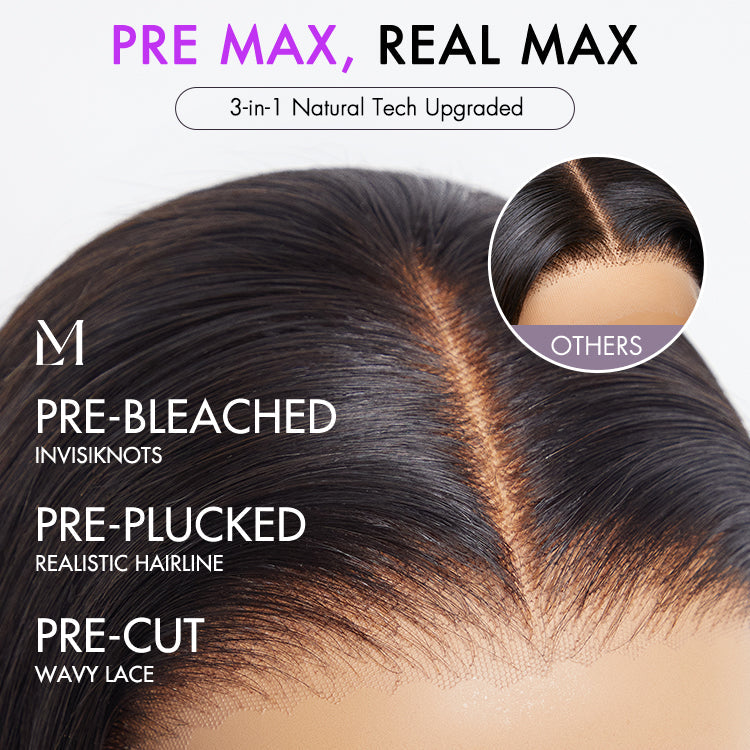 PreMax Wigs | 360 Lace Super Natural Hairline Loose Body Wave Free Part 180% Density Wig Pre-Cut Lace